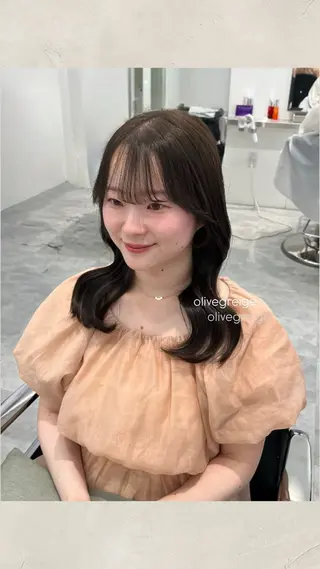 セミロング カラー ParveMix ♡白神みやびのヘアスタイル