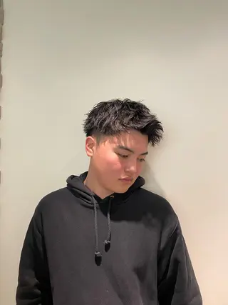 パーマ メンズ acroあべの店所属・🧸顔周りカット /透明感🎀のヘアスタイル