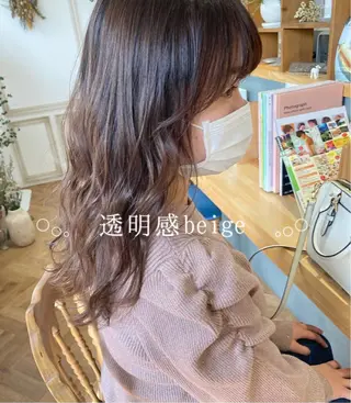 セミロング カラー パーマ ヘアアレンジ メンズ キッズ ネイル マツエク・マツパ アイブロウ merc. 🩵妹尾杏菜のヘアスタイル