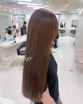 ロング カラー 大人上品ベージュ 🎀HARUNAのヘアスタイル