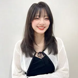 セミロング カラー 顔まわり職人🇰🇷 韓国ヘア/KAITOのヘアスタイル