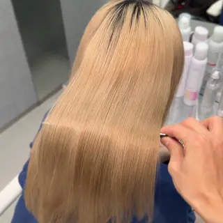 セミロング TRUNS所属・こうた/髪質改善 ストレート/ヘアケアのヘアスタイル