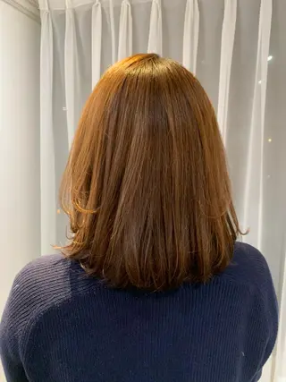 ミディアム GO TODAY  SHAIR SALON 梅田NU茶屋町店所属・田中成美/レイヤー カット/透明感カラーのヘアスタイル