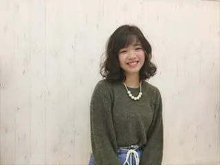 ミディアム カラー パーマ ヘアアレンジ KAIzen. tomoのヘアスタイル