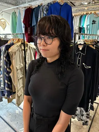 セミロング カラー パーマ Hayashi Shioriのヘアスタイル