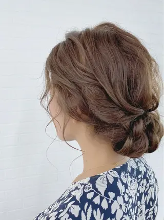 セミロング ヘアアレンジ GRANLUSSO 〜グランルッソ駅前店所属・木口 嘉美のヘアスタイル