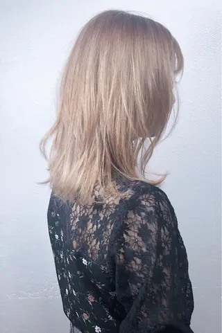 ミディアム カラー SALOWIN三軒茶屋店所属・髪質改善/艶髪 やまなかのヘアスタイル