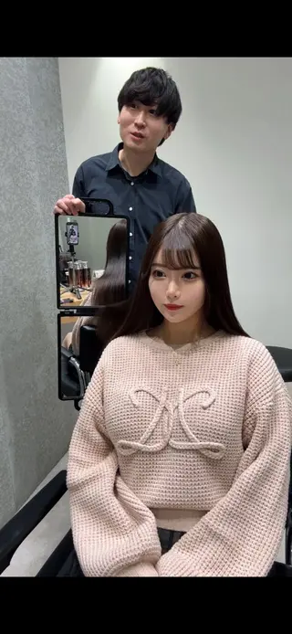 セミロング 髪質改善ヘアケア 艶髪特化/上田のヘアスタイル