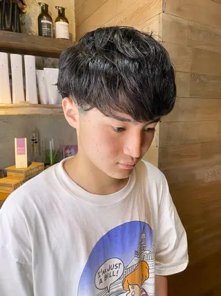 パーマ メンズ 千壽 ちよのヘアスタイル