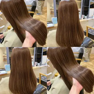 ロング カラー 艶カラー/韓国顔周り 🎀mamiのヘアスタイル