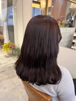 セミロング カラー 暖色カラー／ ヘアセット🌛櫻井舞のヘアスタイル