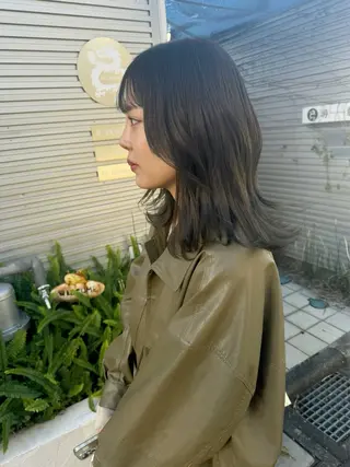 ミディアム HOODS hair salon所属・透明感カラー🌿ボブ ✨飛田　ケイのヘアスタイル