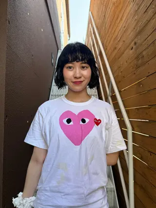 ミディアム パーマ 井出 海月のヘアスタイル