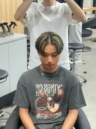 パーマ メンズ 💈フェザーパーマ 須賀俊介💈のヘアスタイル