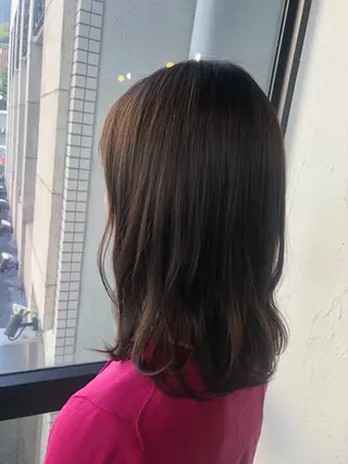 ミディアム カラー 髪質改善＆ブリーチ 伊勢　祐一郎のヘアスタイル