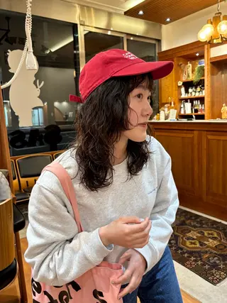 ロング パーマ SASAnagano 堀内未梨のヘアスタイル