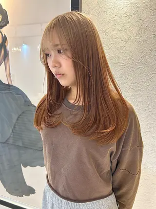 ロング カラー Via  京都烏丸所属・ハイトーン/髪質改善 /レイヤー/りなのヘアスタイル