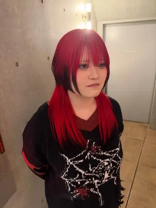 ロング カラー 🦋レイヤーカット ミドリカワ🦋のヘアスタイル