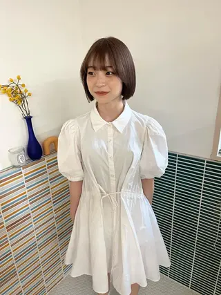 ミディアム カラー 🩷ハイトーン透明感 レイヤー🩷ユリカのヘアスタイル