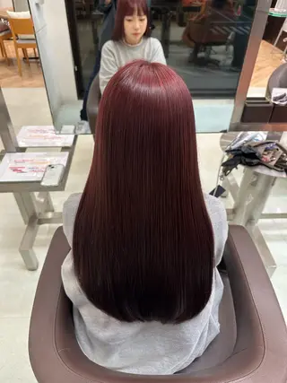 ロング 中津/トレンドカラー /美馬本紅亜のヘアスタイル