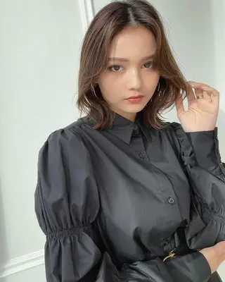 ミディアム チダアキフミ Ash大森のヘアスタイル