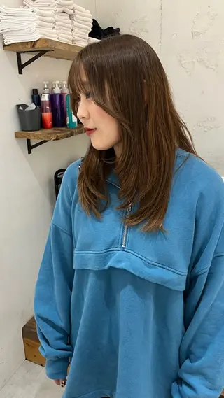 セミロング kauti ichinana所属・小西 佑奈のヘアスタイル