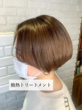 ショート 髪質改善/縮毛矯正 艶カラー/珠聡のヘアスタイル