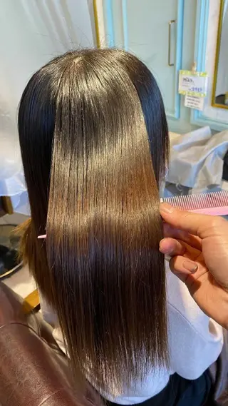 ロング カラー EARTH所沢店長 髪質改善 岡本 勇人のヘアスタイル