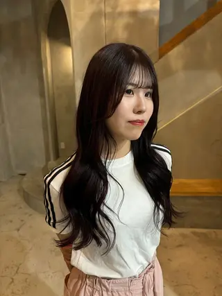 ロング カラー 小西 萌々香のヘアスタイル