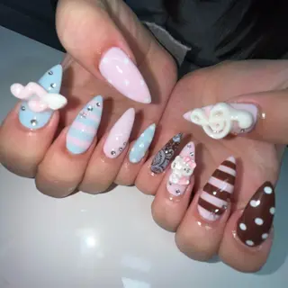 セミロング WOLTOKYO渋谷 Anzuのネイルデザイン