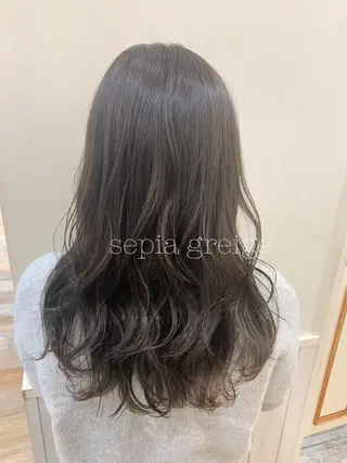 セミロング カラー ぱつっとボブ/ 小野あかねのその他イメージ