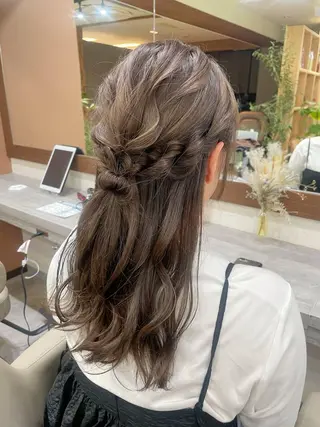 ロング 韓国風パーマ/ヘア セット/店長みづきのヘアスタイル