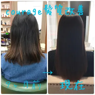 セミロング courage所属・kanako カナコのヘアスタイル
