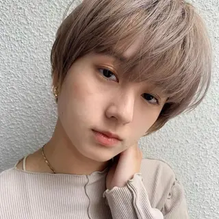 ショート カラー 韓国ヘア /男女❄️ 細江 美紅のヘアスタイル