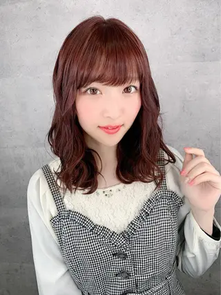 ミディアム _WHITE 天神店のヘアスタイル