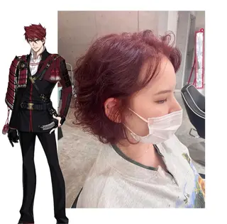 ショート カラー GARU-ガル-所属・TSUNO🦖 派手髪/オタク美容師のヘアスタイル