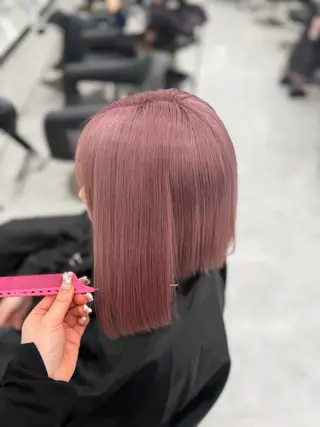 カラー 透ける透明感カラー 🤍anju🎀のヘアスタイル