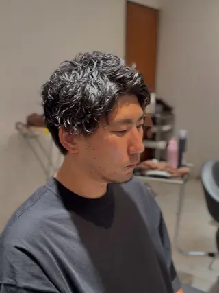 ショート パーマ メンズ 【tocca茨木】 MOMOKAのヘアスタイル