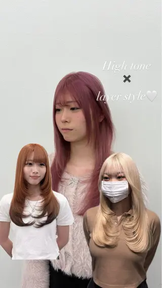 カラー 透明感ベージュ🤎 ナチュラルレイヤーのヘアスタイル