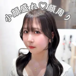 ロング カラー パーマ suzuka/透明感 /顔周り/美髪矯正のヘアスタイル