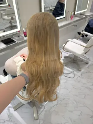 ロング カラー ParveMix🍀 藤原愛未のヘアスタイル