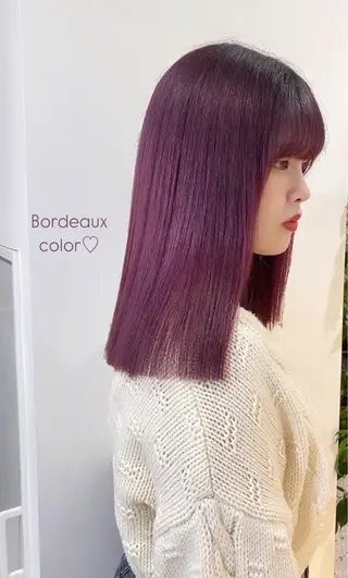 カラー AO所属・RISAKO 艶髪モテヘア🎀府中のヘアスタイル