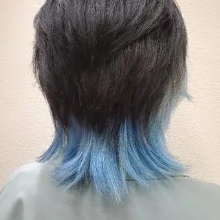 カラー 推しアニメカラー🌈 ツヤ透明感カラー🦄のヘアスタイル