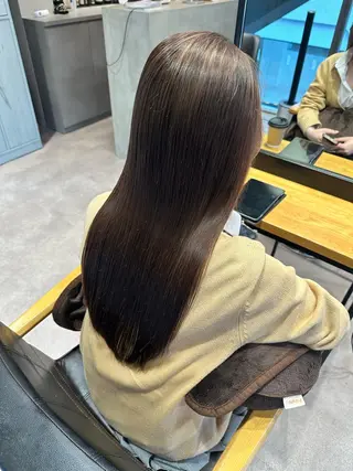 ロング カラー 韓国風/オシャレ /縮毛矯正/滝口琴未のヘアスタイル