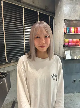 ミディアム カラー keen 立川のヘアスタイル