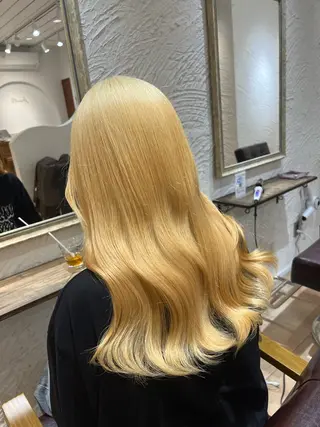 セミロング カラー 🥀韓国ヘア🥀 宮津真菜のヘアスタイル