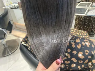 ミディアム カラー ヘアアレンジ オリーブ透明感カラー 表参道/MIKUのヘアスタイル