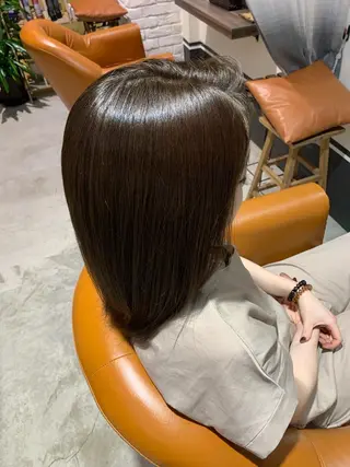 セミロング カラー hair resort Bliss所属・湯ノ口 みきのヘアスタイル