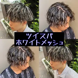 カラー パーマ メンズ Le'a所属・渋谷/フェード/ 國分 翔のヘアスタイル