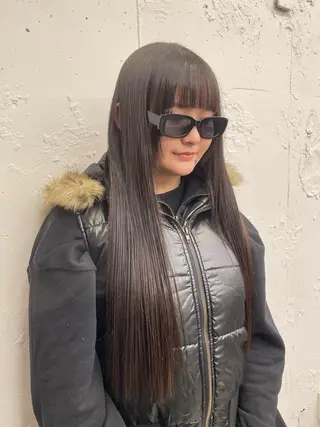 ロング カラー コーンロウ／ブレイズ SYUのヘアスタイル